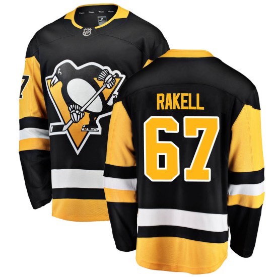 Rickard Rakell Pittsburgh Penguins Breakaway Home Fanatics Branded Jersey - Black