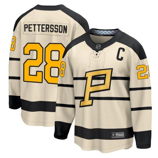 Marcus Pettersson Pittsburgh Penguins Youth 2023 Winter Classic Fanatics Branded Jersey - Cream