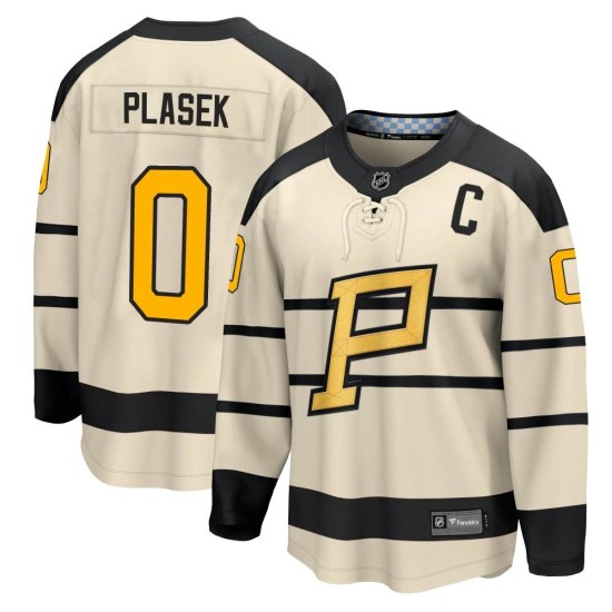 Karel Plasek Pittsburgh Penguins Youth Breakaway 2023 Winter Classic Fanatics Branded Jersey - Cream