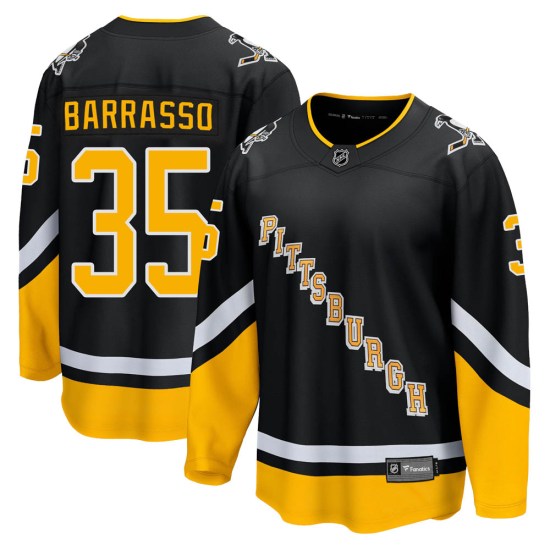Tom Barrasso Pittsburgh Penguins Premier 2021/22 Alternate Breakaway Player Fanatics Branded Jersey - Black