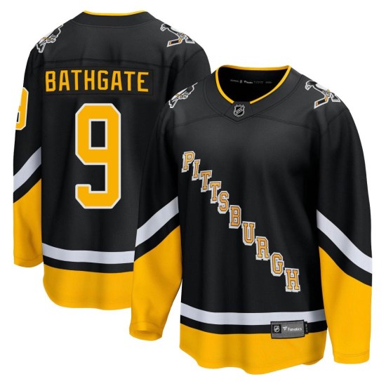 Andy Bathgate Pittsburgh Penguins Premier 2021/22 Alternate Breakaway Player Fanatics Branded Jersey - Black