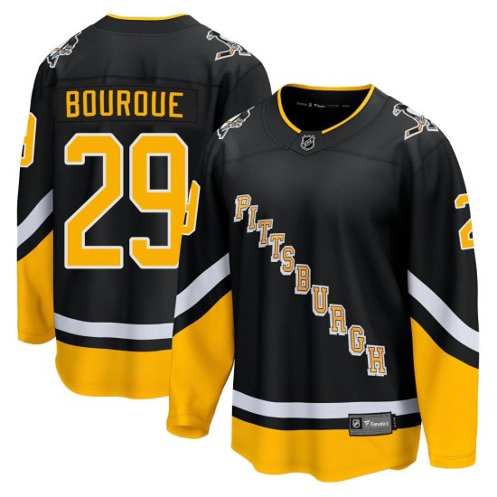 Phil Bourque Pittsburgh Penguins Premier 2021/22 Alternate Breakaway Player Fanatics Branded Jersey - Black