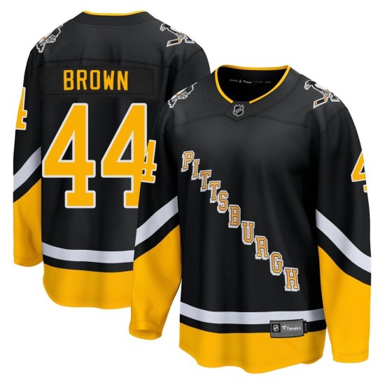 Rob Brown Pittsburgh Penguins Premier 2021/22 Alternate Breakaway Player Fanatics Branded Jersey - Black