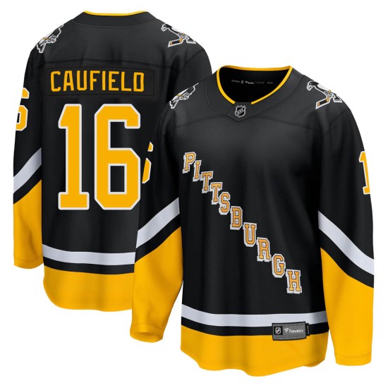 Jay Caufield Pittsburgh Penguins Premier 2021/22 Alternate Breakaway Player Fanatics Branded Jersey - Black