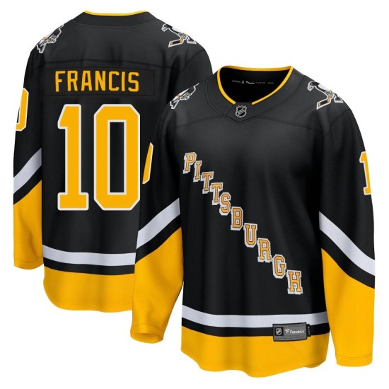 Ron Francis Pittsburgh Penguins Premier 2021/22 Alternate Breakaway Player Fanatics Branded Jersey - Black