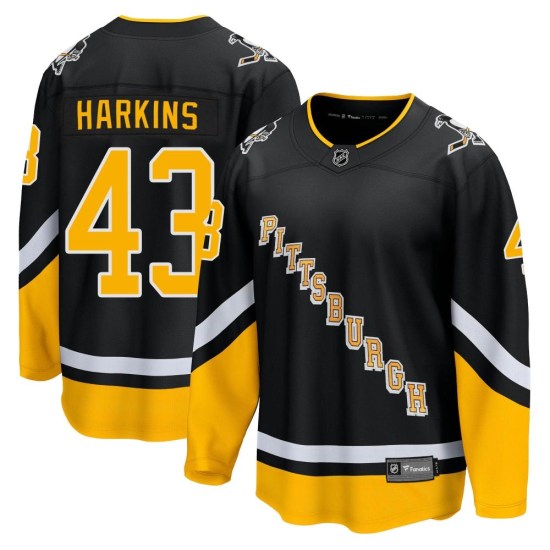 Jansen Harkins Pittsburgh Penguins Premier 2021/22 Alternate Breakaway Player Fanatics Branded Jersey - Black