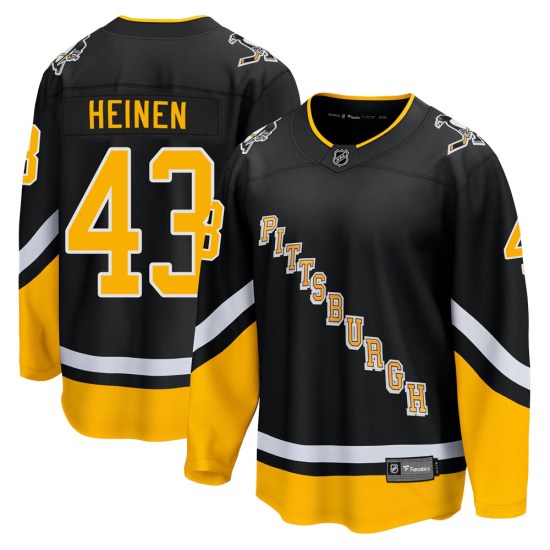 Danton Heinen Pittsburgh Penguins Premier 2021/22 Alternate Breakaway Player Fanatics Branded Jersey - Black