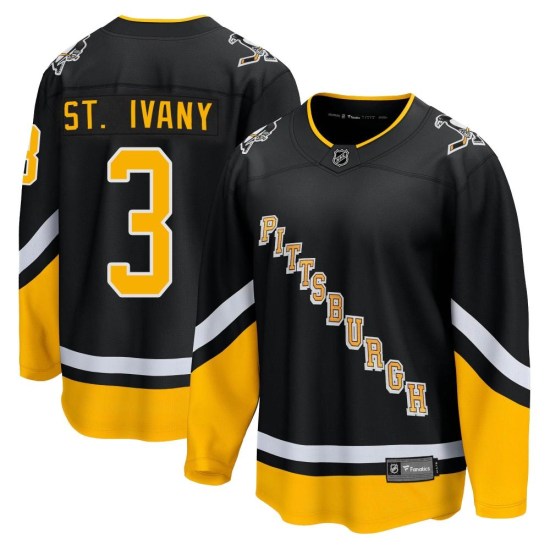 Jack St. Ivany Pittsburgh Penguins Premier 2021/22 Alternate Breakaway Player Fanatics Branded Jersey - Black