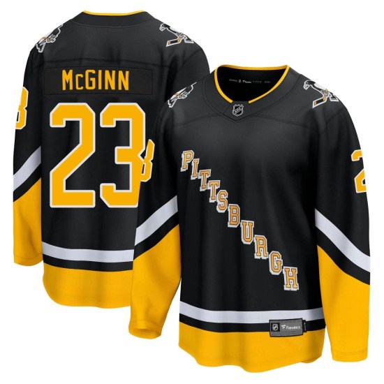 Brock McGinn Pittsburgh Penguins Premier 2021/22 Alternate Breakaway Player Fanatics Branded Jersey - Black