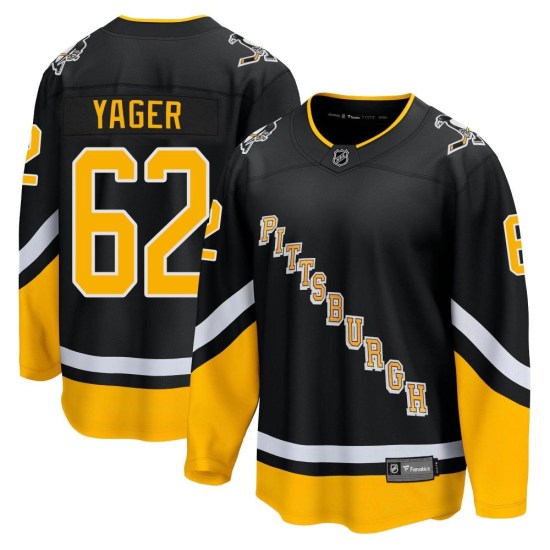 Brayden Yager Pittsburgh Penguins Premier 2021/22 Alternate Breakaway Player Fanatics Branded Jersey - Black