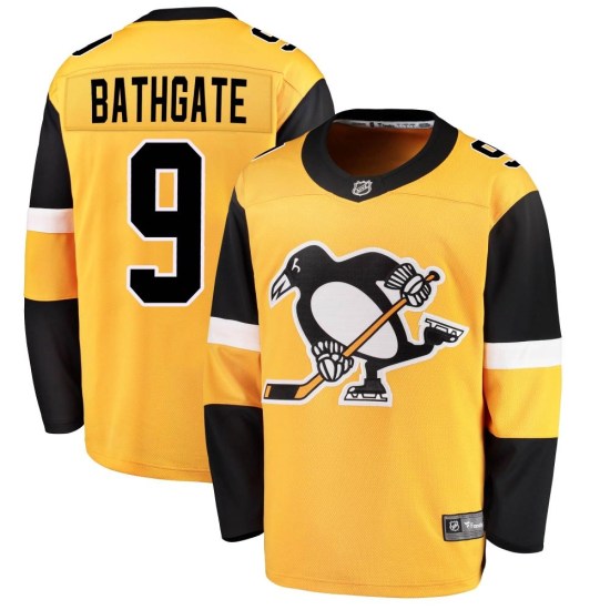 Andy Bathgate Pittsburgh Penguins Youth Breakaway Alternate Fanatics Branded Jersey - Gold