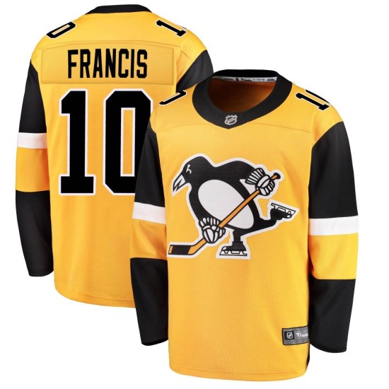 Ron Francis Pittsburgh Penguins Youth Breakaway Alternate Fanatics Branded Jersey - Gold