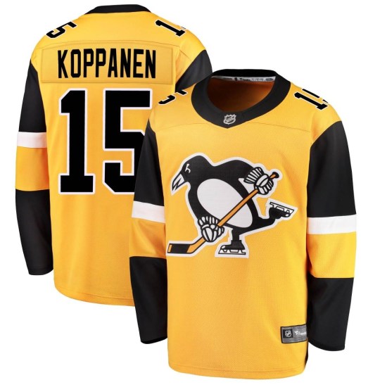 Joona Koppanen Pittsburgh Penguins Youth Breakaway Alternate Fanatics Branded Jersey - Gold