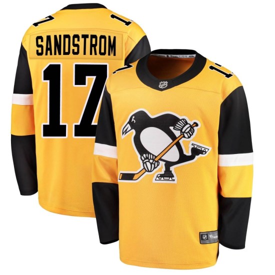 Tomas Sandstrom Pittsburgh Penguins Youth Breakaway Alternate Fanatics Branded Jersey - Gold