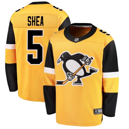 Ryan Shea Pittsburgh Penguins Youth Breakaway Alternate Fanatics Branded Jersey - Gold