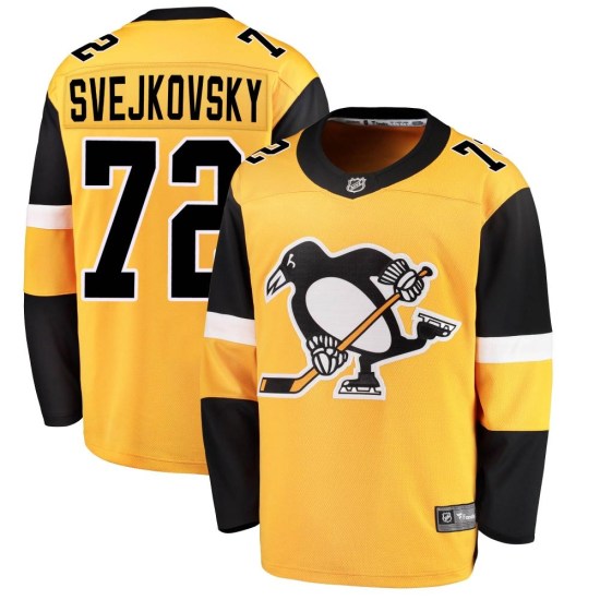 Lukas Svejkovsky Pittsburgh Penguins Youth Breakaway Alternate Fanatics Branded Jersey - Gold