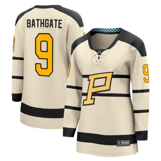 Andy Bathgate Pittsburgh Penguins Women's 2023 Winter Classic Fanatics Branded Jersey - Cream