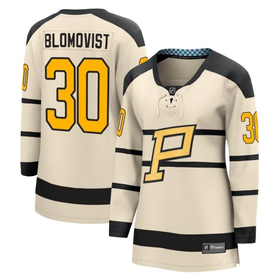 Joel Blomqvist Pittsburgh Penguins Women's 2023 Winter Classic Fanatics Branded Jersey - Cream