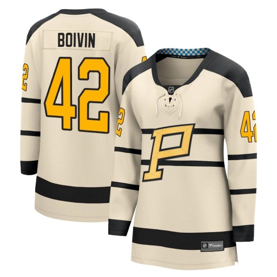 Leo Boivin Pittsburgh Penguins Women's 2023 Winter Classic Fanatics Branded Jersey - Cream