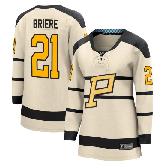 Michel Briere Pittsburgh Penguins Women's 2023 Winter Classic Fanatics Branded Jersey - Cream
