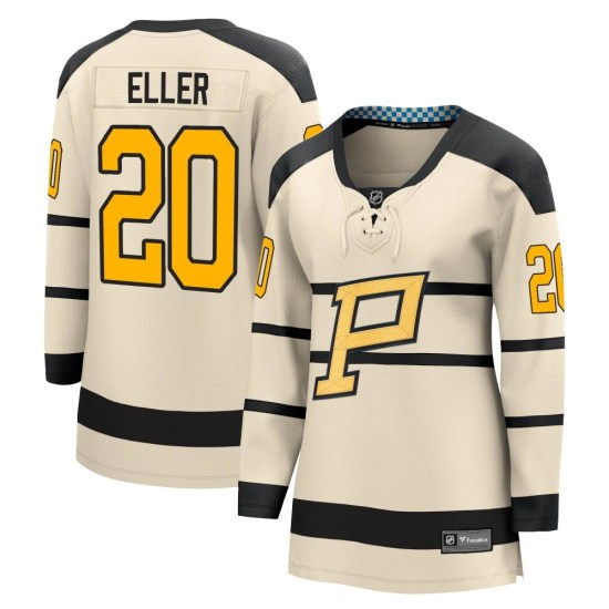 Lars Eller Pittsburgh Penguins Women's Breakaway 2023 Winter Classic Fanatics Branded Jersey - Cream