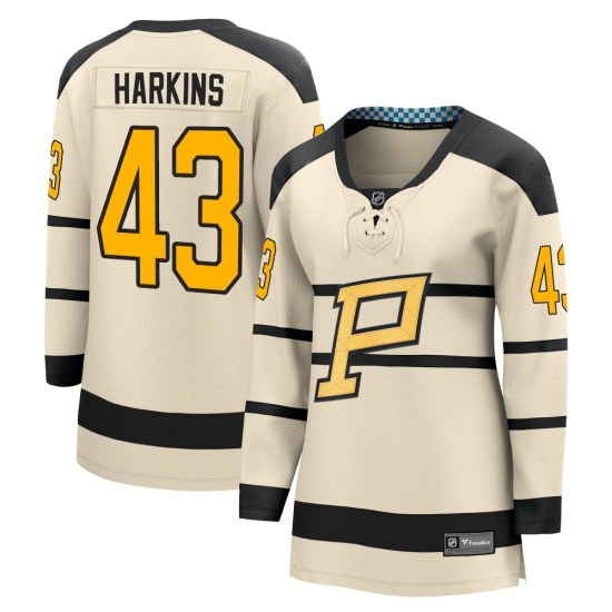 Jansen Harkins Pittsburgh Penguins Women's Breakaway 2023 Winter Classic Fanatics Branded Jersey - Cream