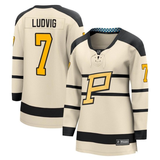 John Ludvig Pittsburgh Penguins Women's Breakaway 2023 Winter Classic Fanatics Branded Jersey - Cream