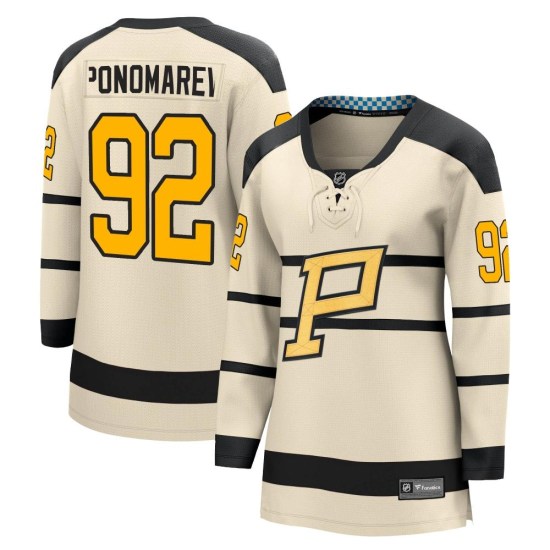 Vasily Ponomarev Pittsburgh Penguins Women's Breakaway 2023 Winter Classic Fanatics Branded Jersey - Cream