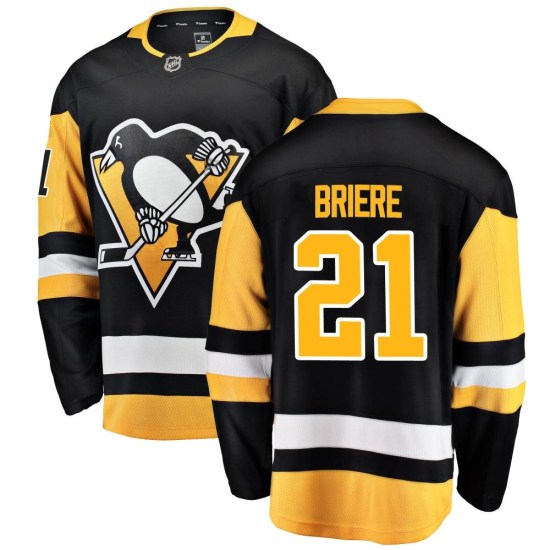 Michel Briere Pittsburgh Penguins Youth Breakaway Home Fanatics Branded Jersey - Black