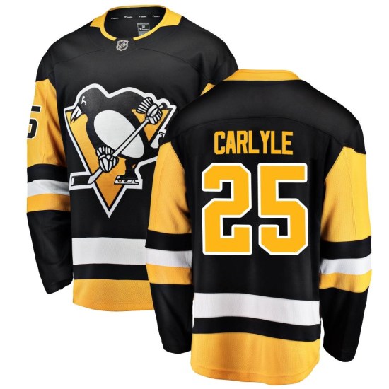 Randy Carlyle Pittsburgh Penguins Youth Breakaway Home Fanatics Branded Jersey - Black