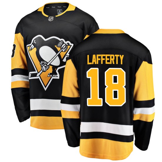 Sam Lafferty Pittsburgh Penguins Youth Breakaway Home Fanatics Branded Jersey - Black