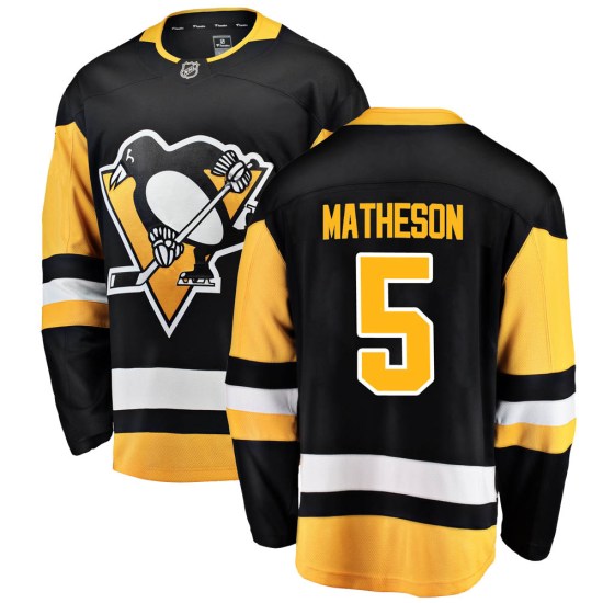 Mike Matheson Pittsburgh Penguins Youth Breakaway Home Fanatics Branded Jersey - Black
