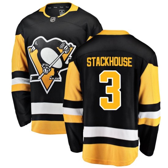 Ron Stackhouse Pittsburgh Penguins Youth Breakaway Home Fanatics Branded Jersey - Black