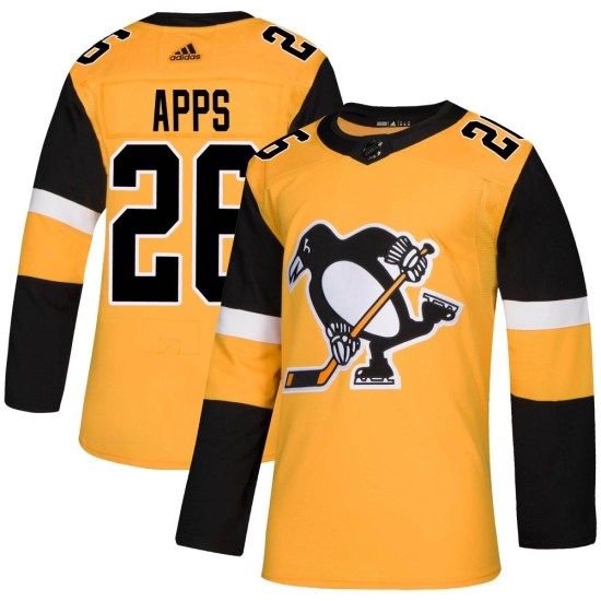Syl Apps Pittsburgh Penguins Youth Authentic Alternate Adidas Jersey - Gold