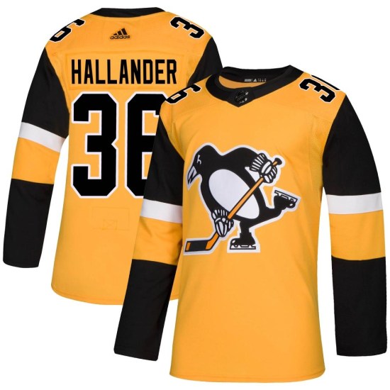 Filip Hallander Pittsburgh Penguins Youth Authentic Alternate Adidas Jersey - Gold