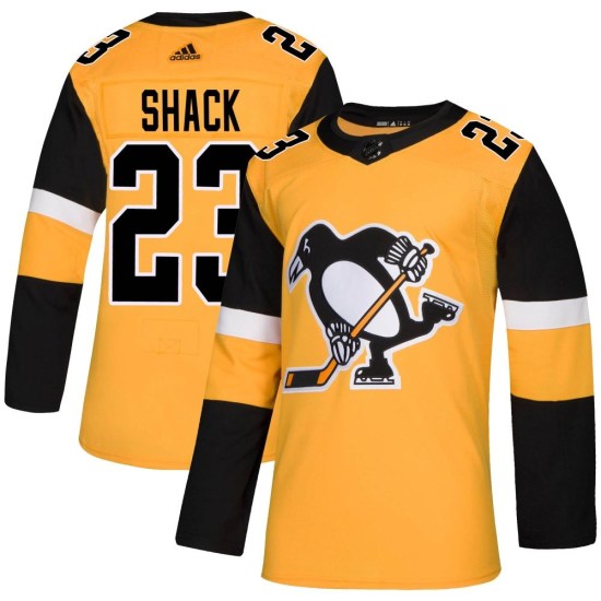 Eddie Shack Pittsburgh Penguins Youth Authentic Alternate Adidas Jersey - Gold