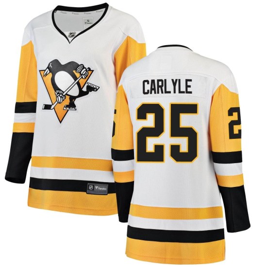 Randy Carlyle Pittsburgh Penguins Women's Breakaway Away Fanatics Branded Jersey - White