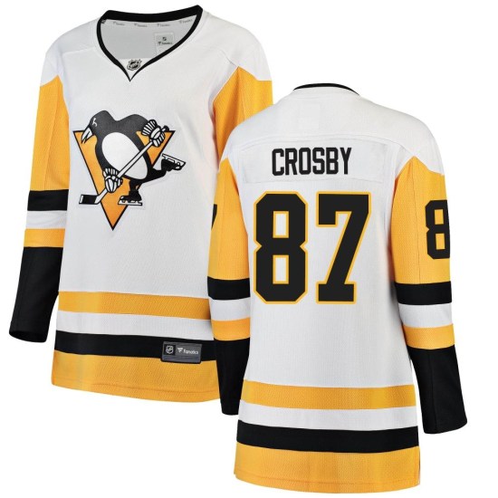 Sidney Crosby Pittsburgh Penguins Women's Breakaway Away Fanatics Branded Jersey - White