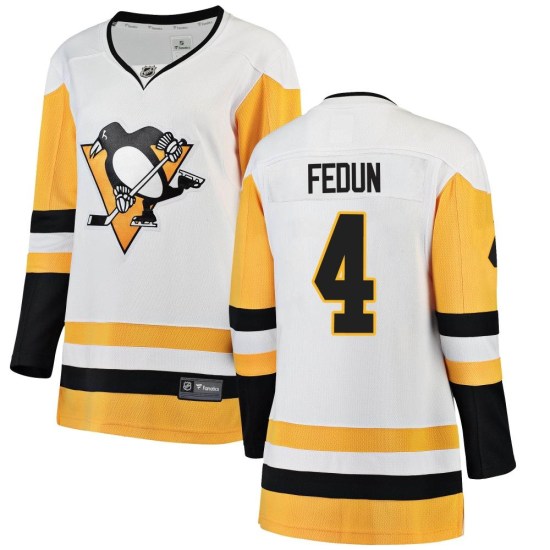 Taylor Fedun Pittsburgh Penguins Women's Breakaway Away Fanatics Branded Jersey - White