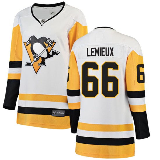 Mario Lemieux Pittsburgh Penguins Women's Breakaway Away Fanatics Branded Jersey - White