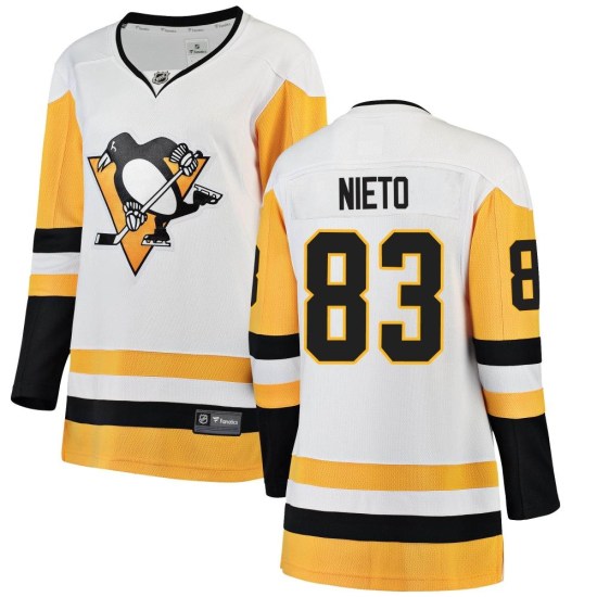 Matt Nieto Pittsburgh Penguins Women's Breakaway Away Fanatics Branded Jersey - White
