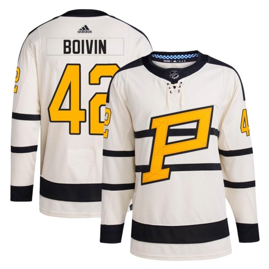 Leo Boivin Pittsburgh Penguins Authentic 2023 Winter Classic Adidas Jersey - Cream