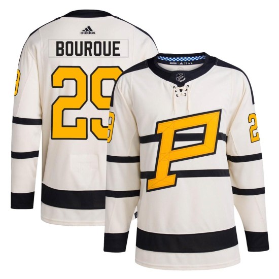 Phil Bourque Pittsburgh Penguins Authentic 2023 Winter Classic Adidas Jersey - Cream
