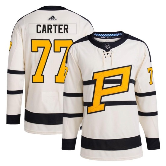 Jeff Carter Pittsburgh Penguins Authentic 2023 Winter Classic Adidas Jersey - Cream