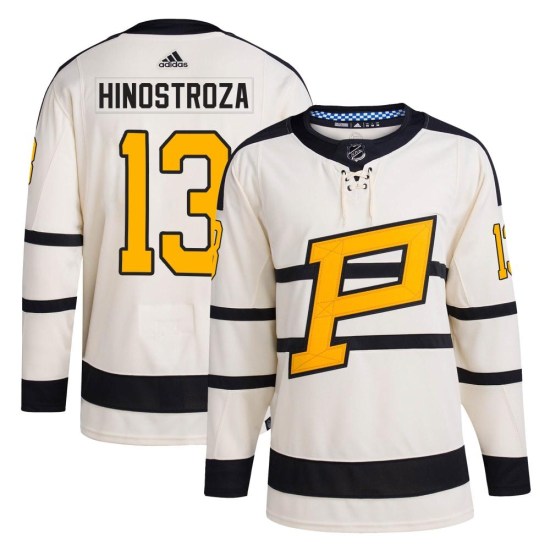 Vinnie Hinostroza Pittsburgh Penguins Authentic 2023 Winter Classic Adidas Jersey - Cream