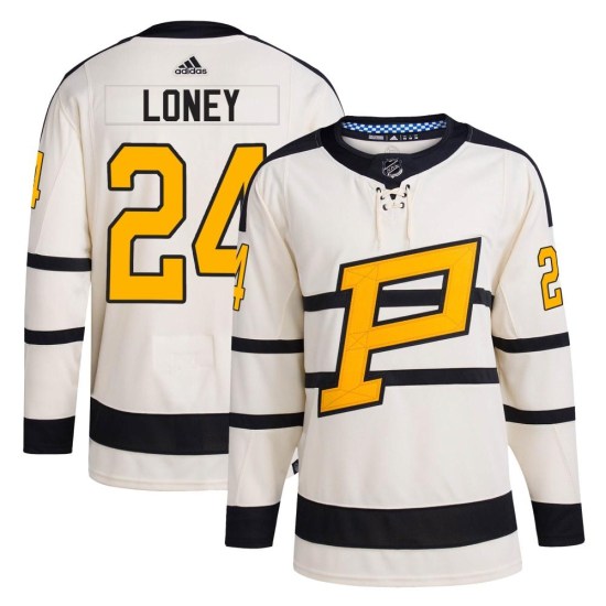 Troy Loney Pittsburgh Penguins Authentic 2023 Winter Classic Adidas Jersey - Cream