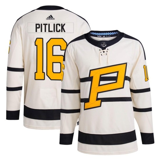 Rem Pitlick Pittsburgh Penguins Authentic 2023 Winter Classic Adidas Jersey - Cream