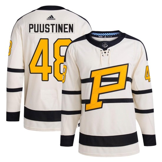 Valtteri Puustinen Pittsburgh Penguins Authentic 2023 Winter Classic Adidas Jersey - Cream