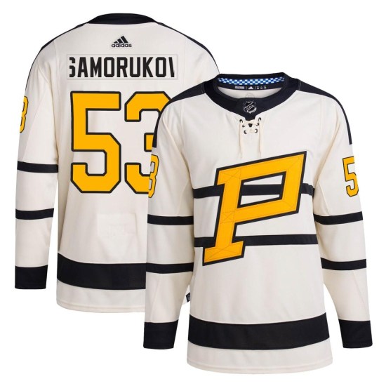 Dmitri Samorukov Pittsburgh Penguins Authentic 2023 Winter Classic Adidas Jersey - Cream