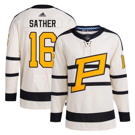 Glen Sather Pittsburgh Penguins Authentic 2023 Winter Classic Adidas Jersey - Cream